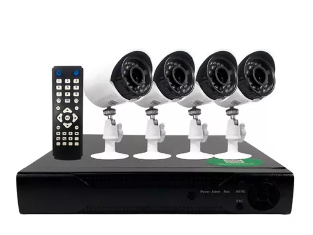 Kit Seguridad Camaras Dvr 4 Full Hd Infrarroja Hdmi