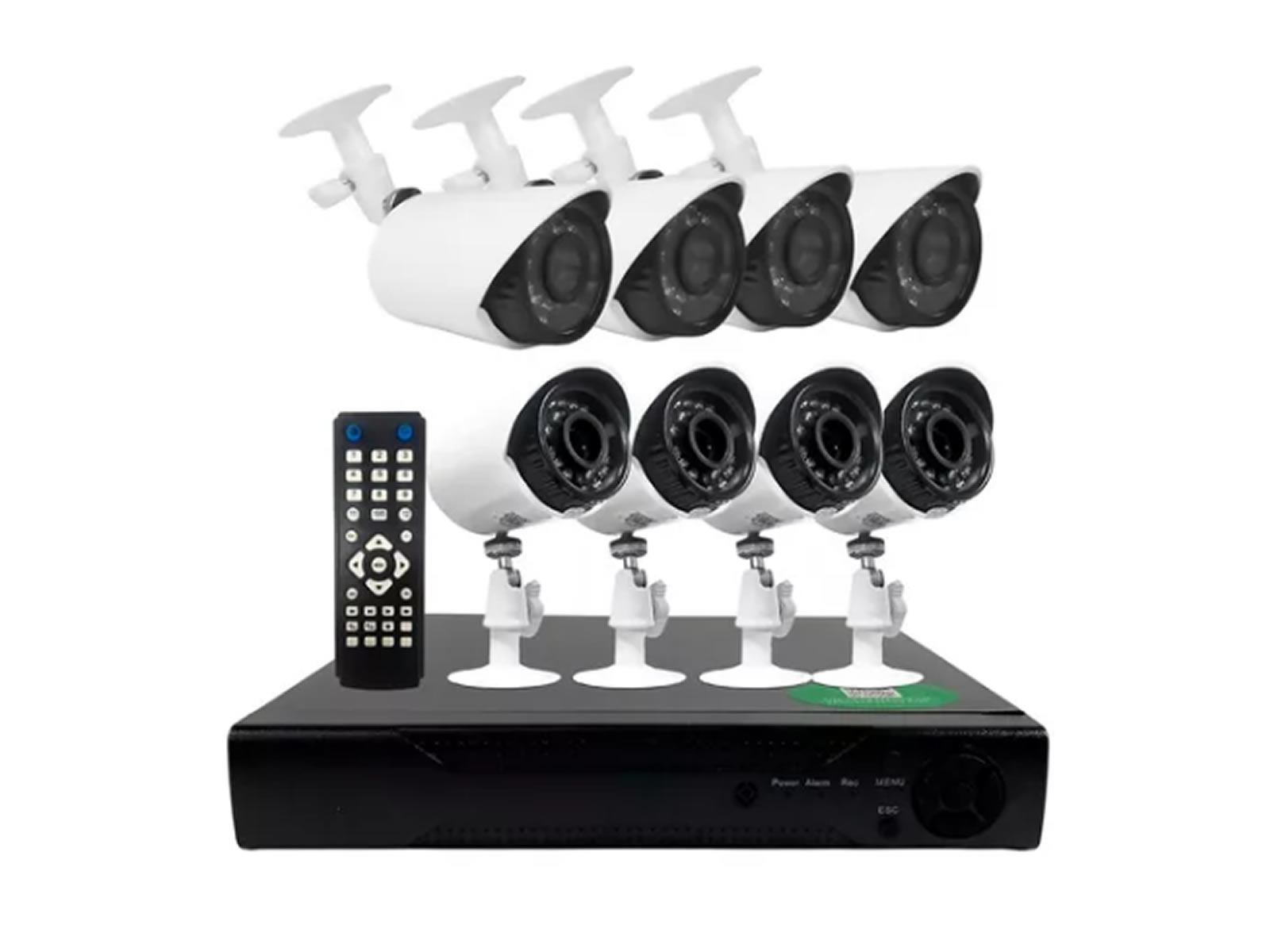 Kit Seguridad Camaras Dvr 8 Full Hd Infrarroja Hdmi