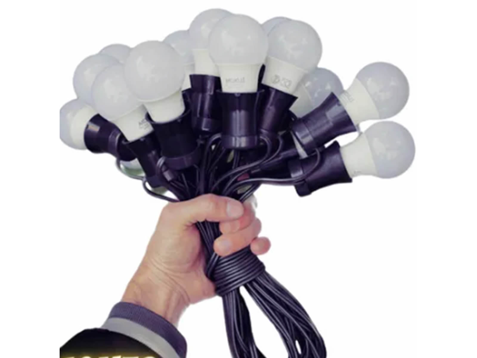 Guirnalda 15 metros + 15 Lamparas Led