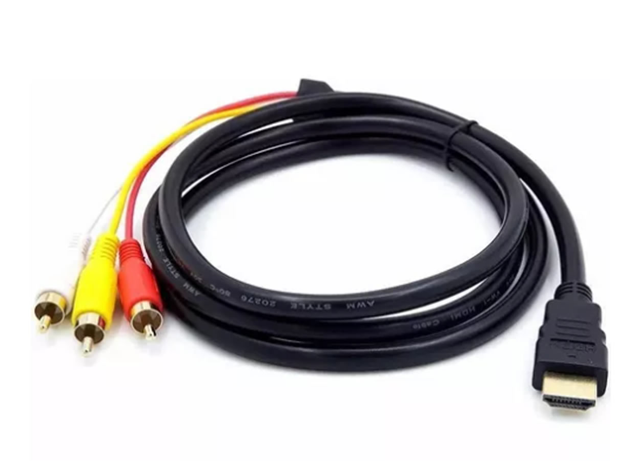 Cable Hdmi A Rca Audio Video Tv Lcd Tubo