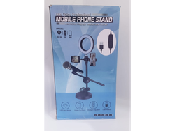 Tripode Celular con aro luz 16 cm + Soporte Mic