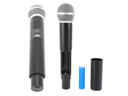 Microfono inalambrico mano Doble