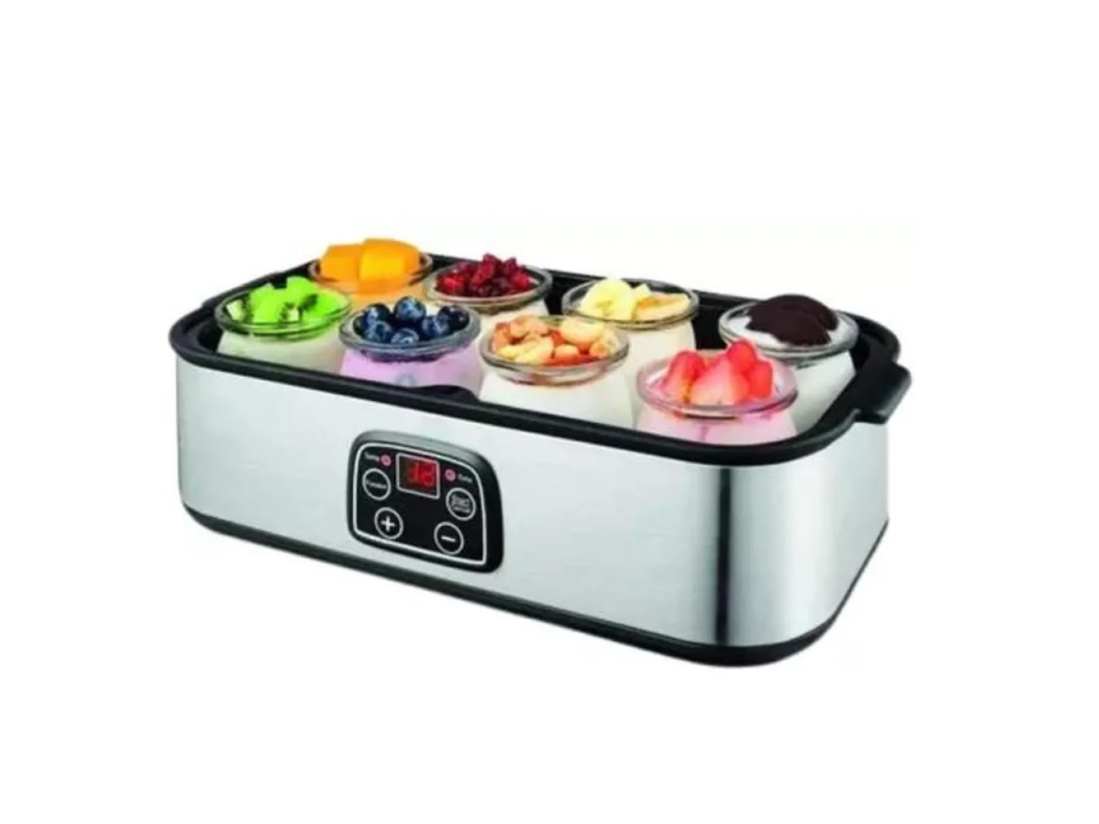 Yogurtera Eléctrica Fabrica De Yogurt Digital 8 Frascos