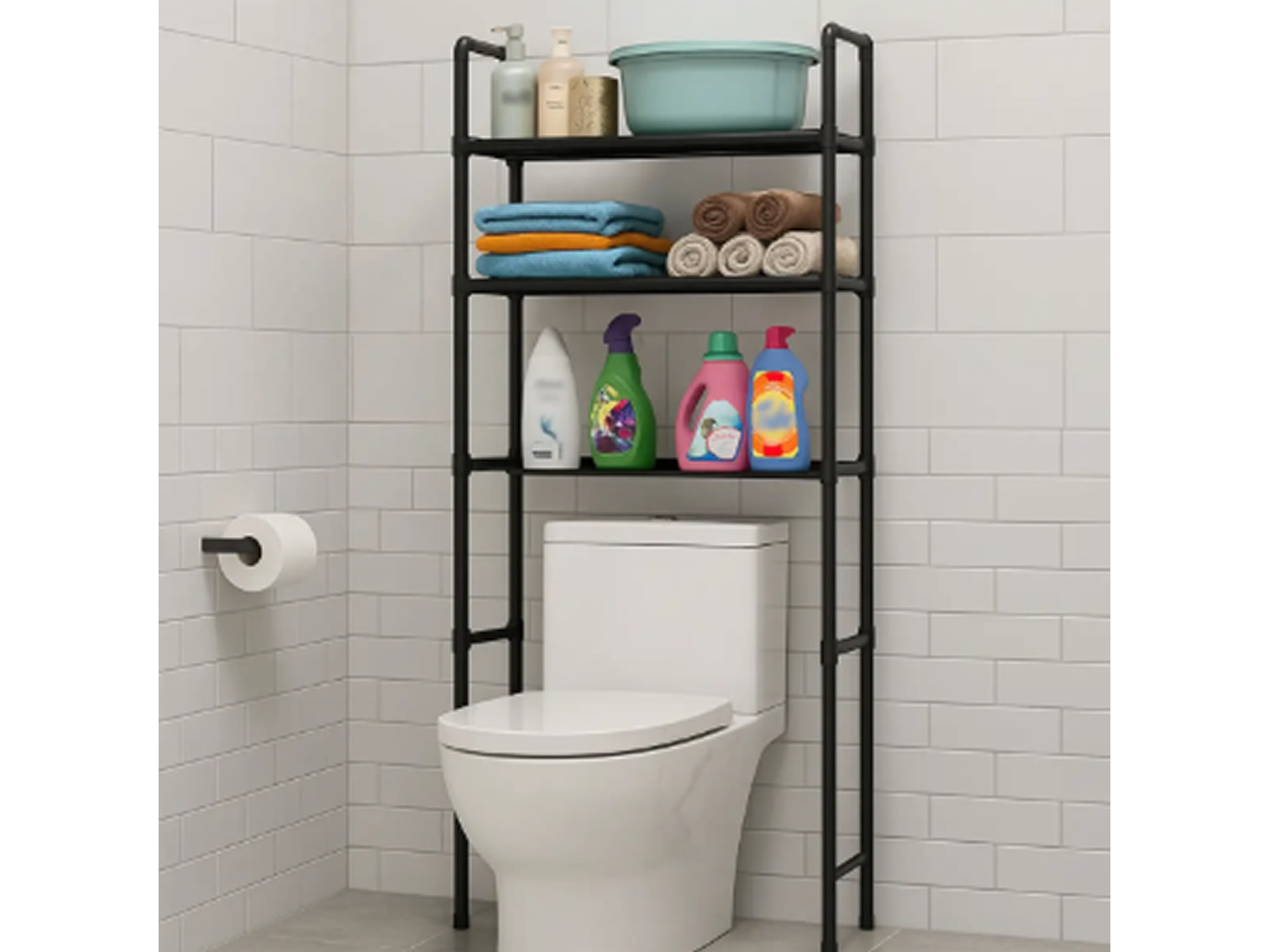 Organizador baño sobre Inodoro