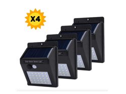 pack x 4 unidades Reflector Solar 20 led