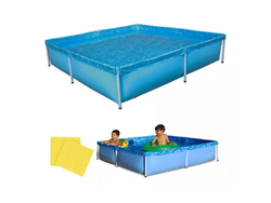 Pileta Lona 1500 litros de 1.89m de largo x 1.89m