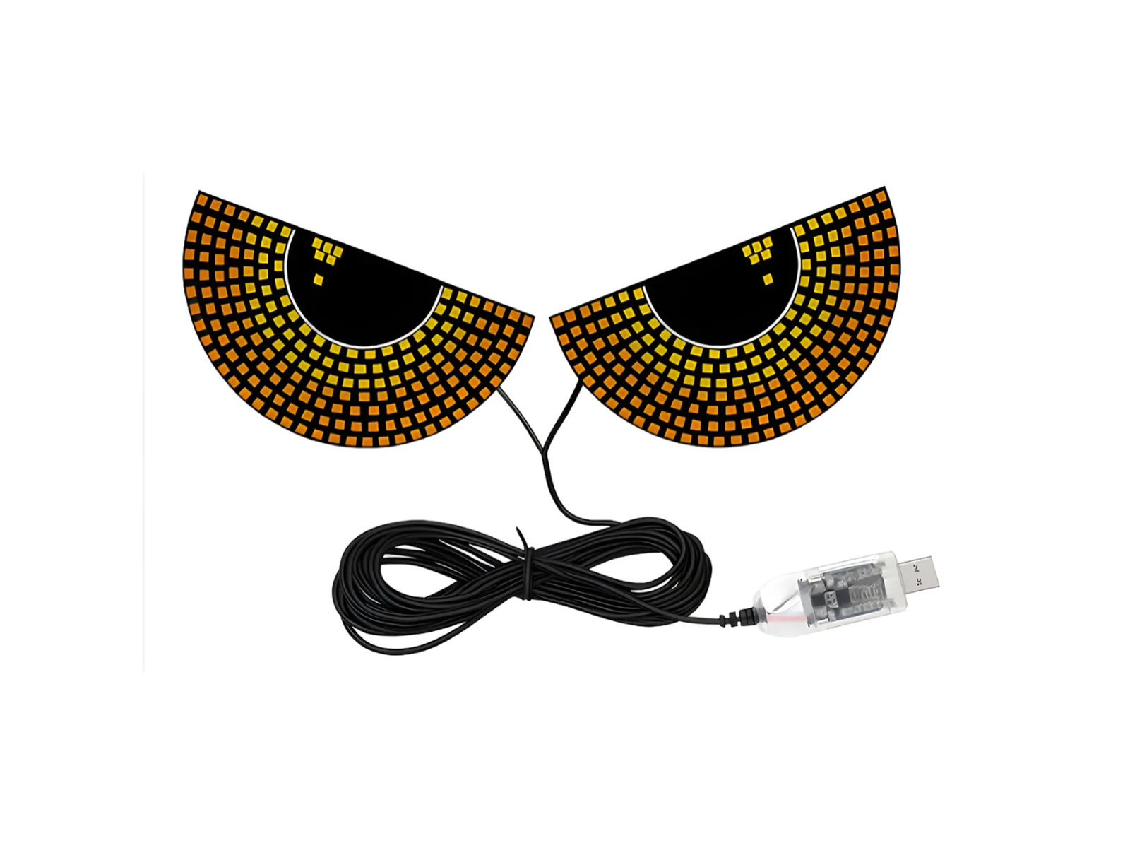 Ojos Animados Para Auto Camioneta Decorativo Led Luz Usb