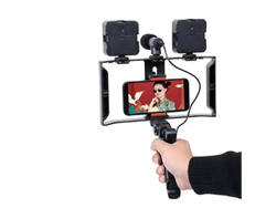 Tripode Celular Con doble Luz + Microfono