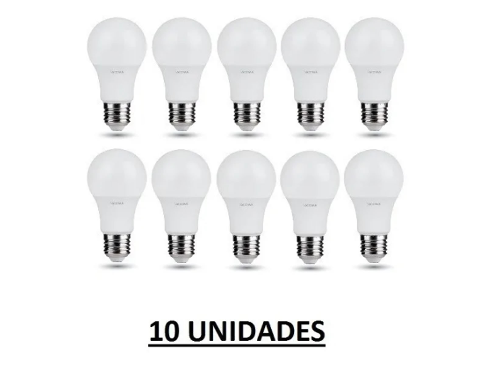 Foco Lampara led 9w (Luz blanca) x 10 Unidades