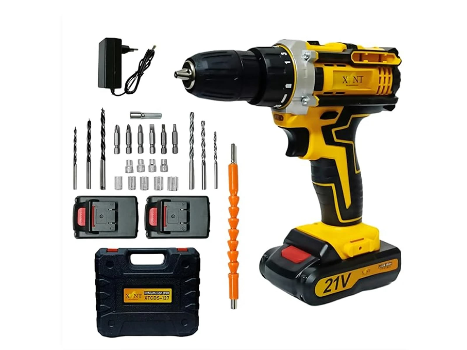 Taladro atornillador portatil multifuncion 2 baterias