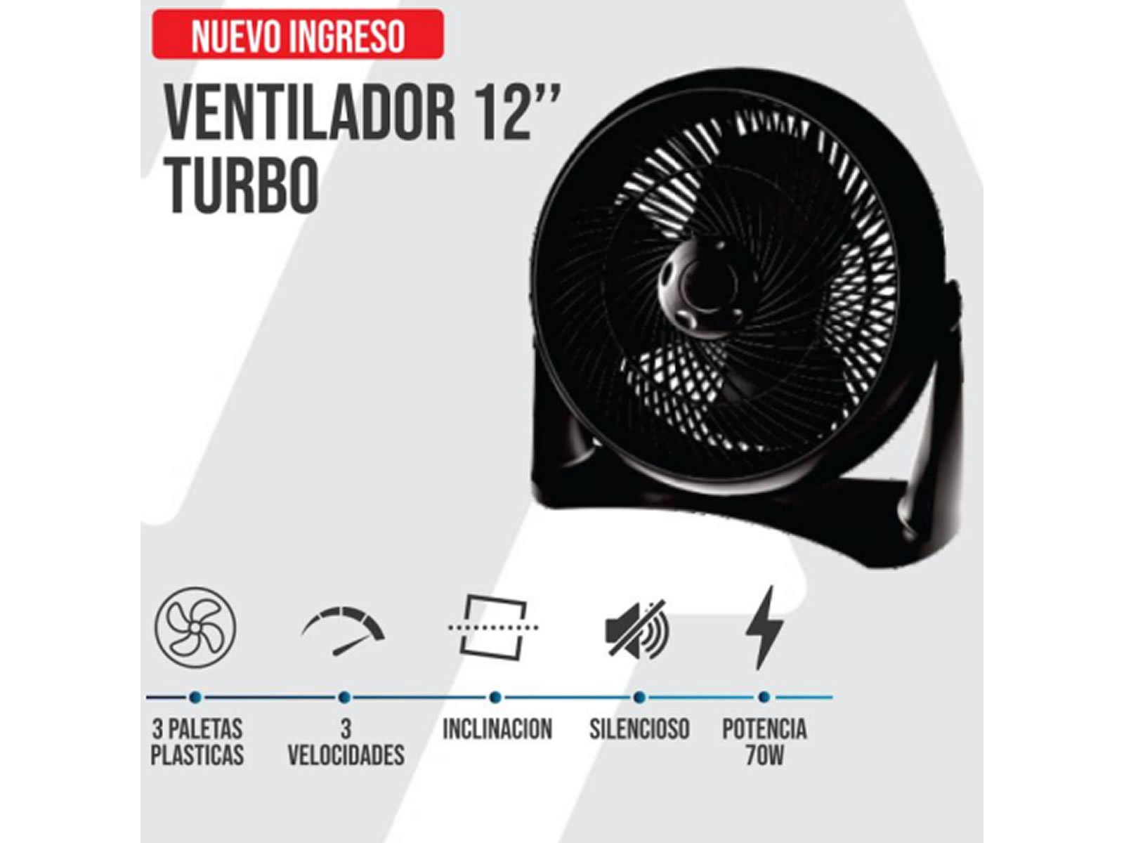 Turbo ventilador Vitta 12 pulgadas