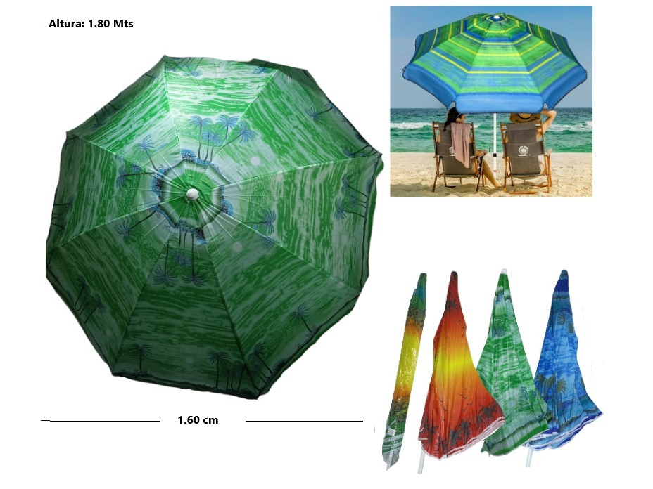 Sombrilla 160 cm diametro