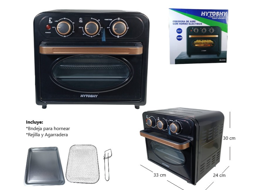 Freidora Aire Sin Aceite con horno