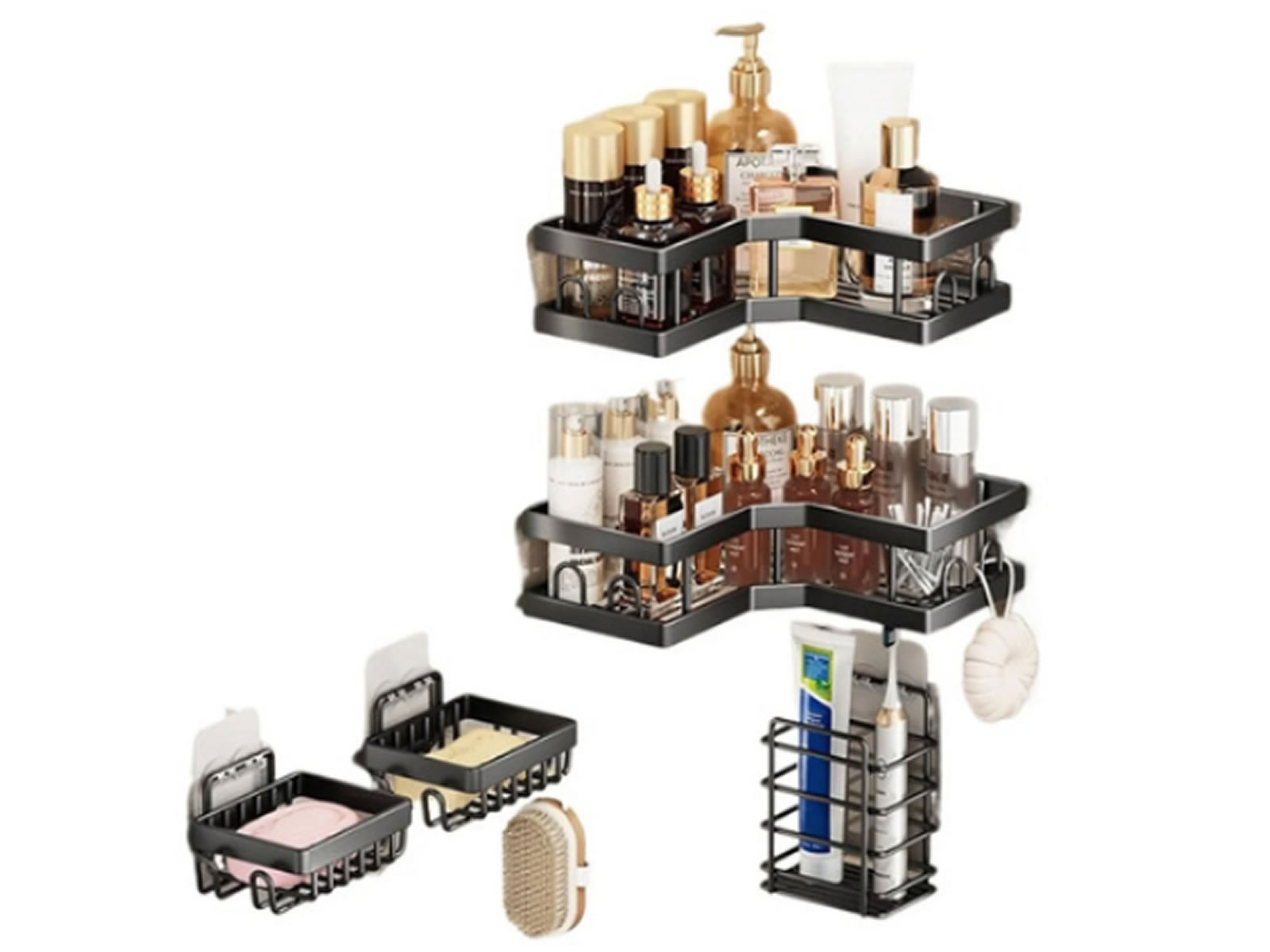 rack organizador de baño 5 piezas