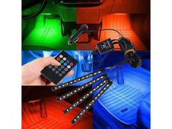 Luz Led Rgb Tunning Para Interior De Auto Con Control