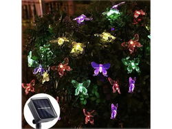 Guirnalda Solar Mariposa 5 metros multicolor
