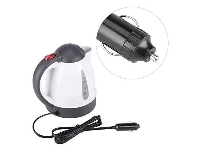 Pava Jarra Electrica Para Auto Y Camiones Acero Inoxidable