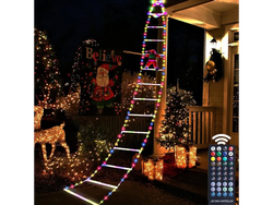 Luces Navideñas Forma Escalera 2mts 12 Escalones C/papá Noel