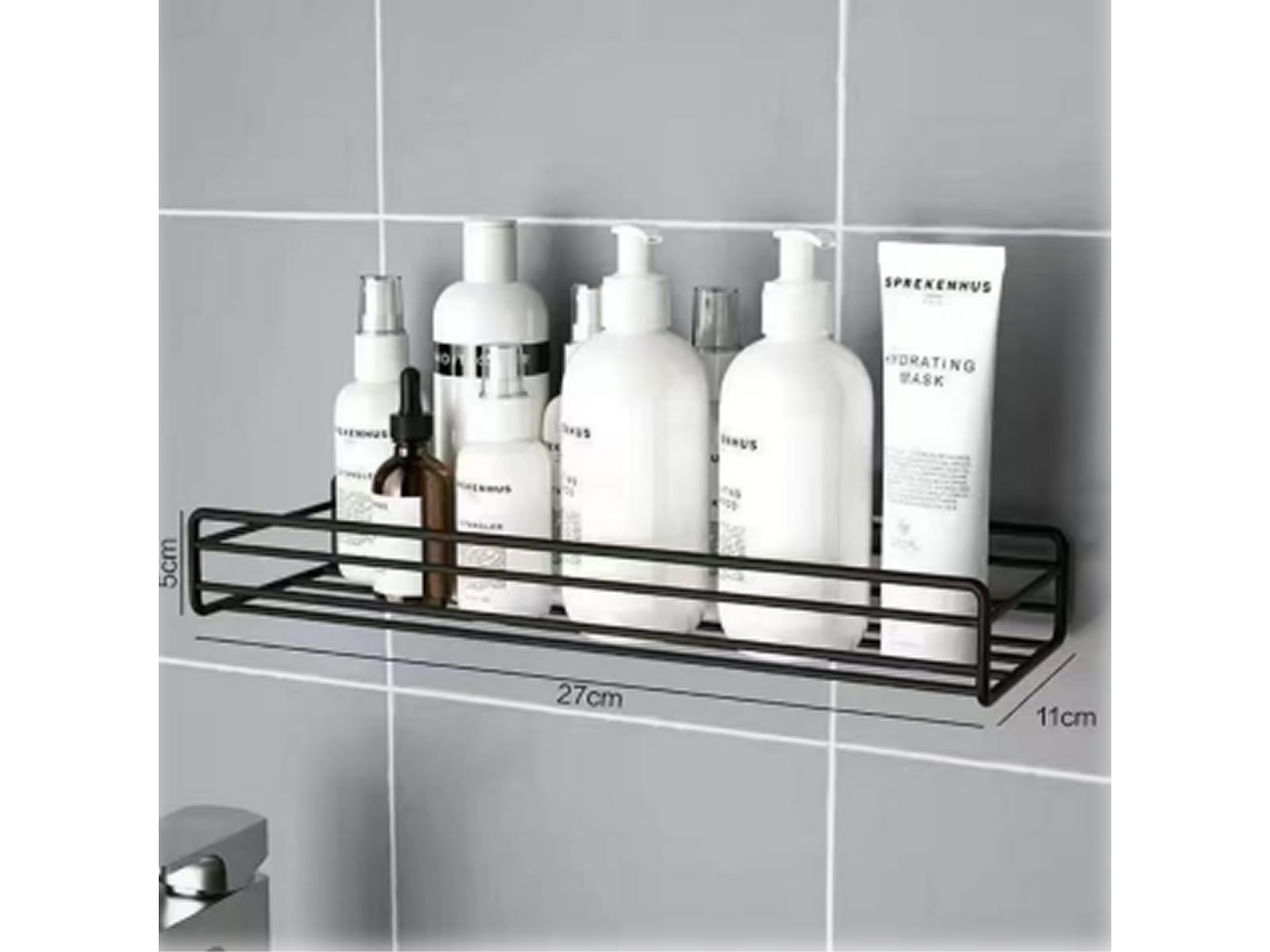 Organizador de Baño negro recto