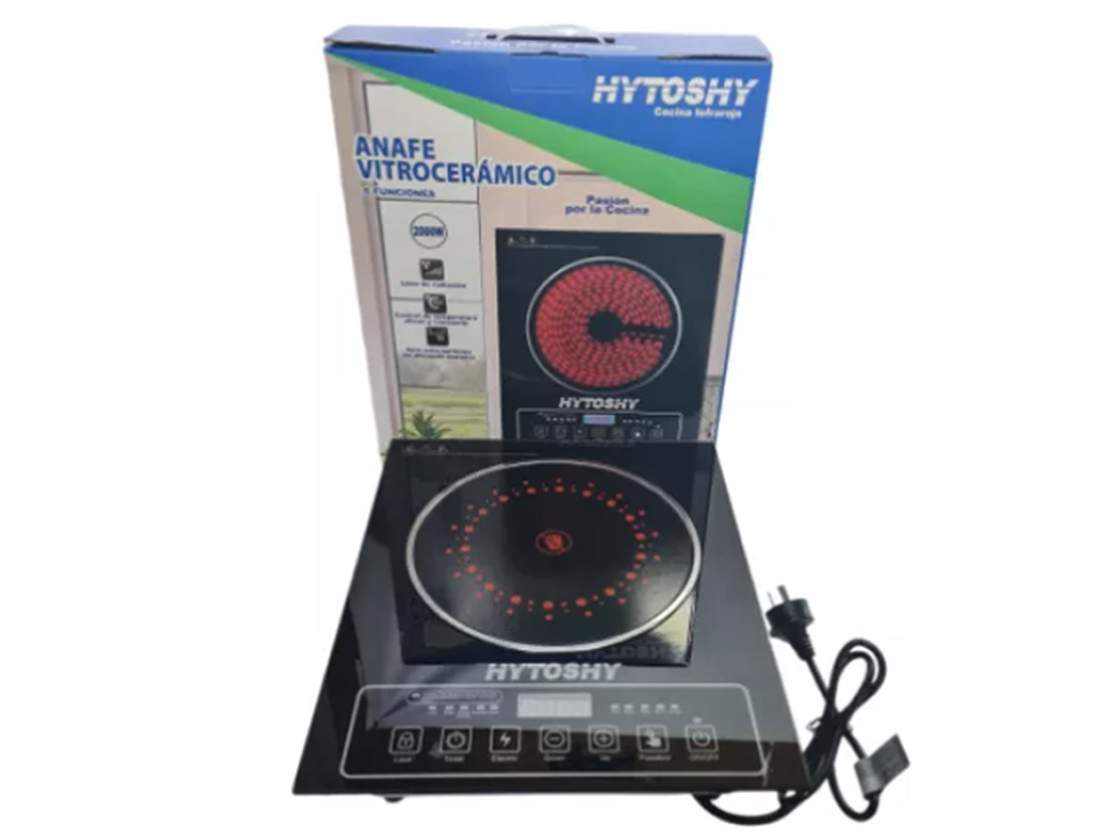 Anafe Eléctrico Vitrocerámico 1 Hornalla 2000w