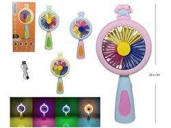 Mini Ventilador Portátil Recargable con luz