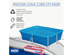 Pileta Lona 2000 litros 2.11m X 1.64m