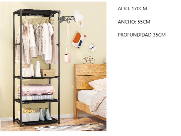Ropero Organizador con perchero codigo 6602