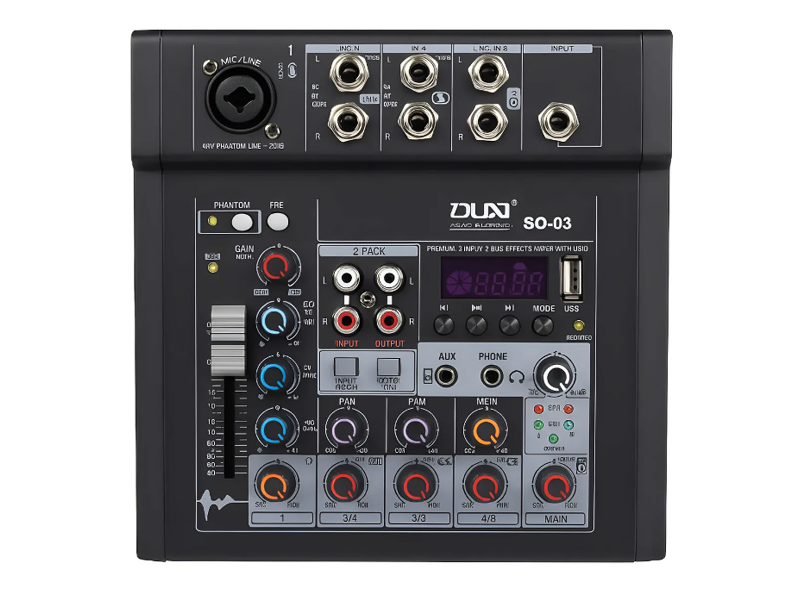 Consola Seisa Sq-w1213 De Mezcla 5 Canales