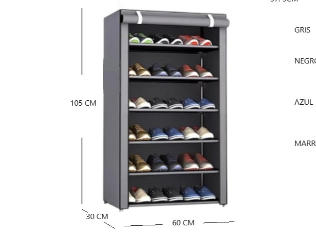 Organizador zapatero 6 niveles