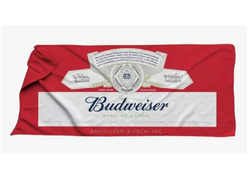 Lona playera toalla Budweiser