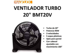 Ventilador Turbo 20 Pulgadas Magiclick