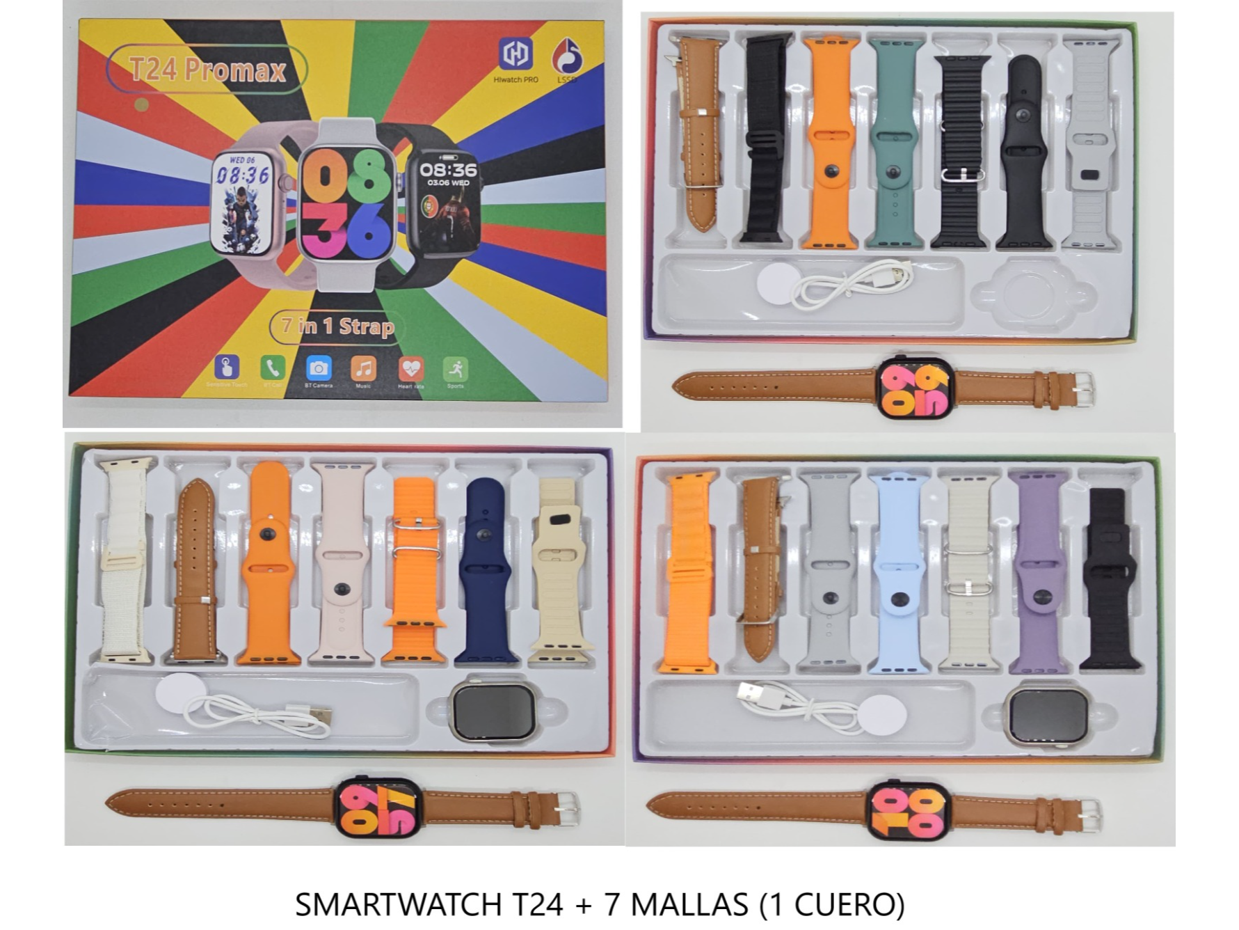 Reloj Inteligente Smartwatch C/ 7 Mallas