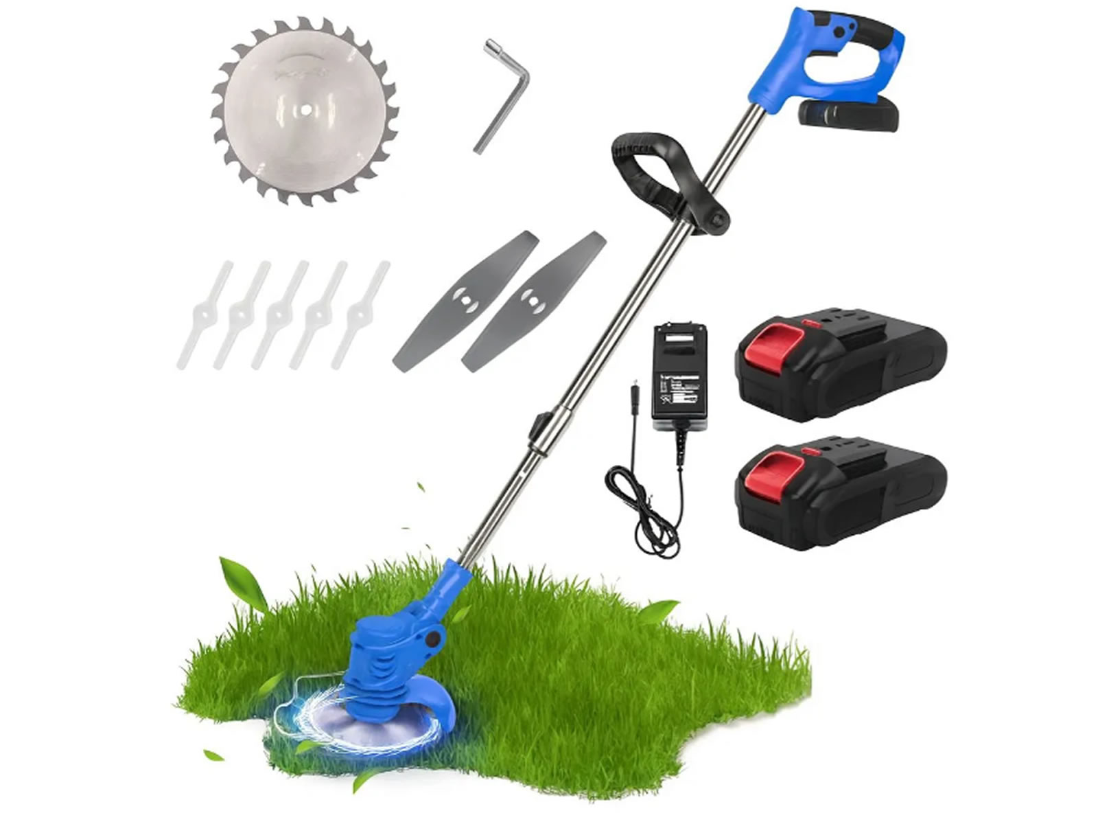 Bordeadora Cortadora Césped Sv Inalámbrica + 2 Baterias