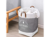 Cesto Ropa Washday Lavadero Manijas Bolsa Tela Organizacion