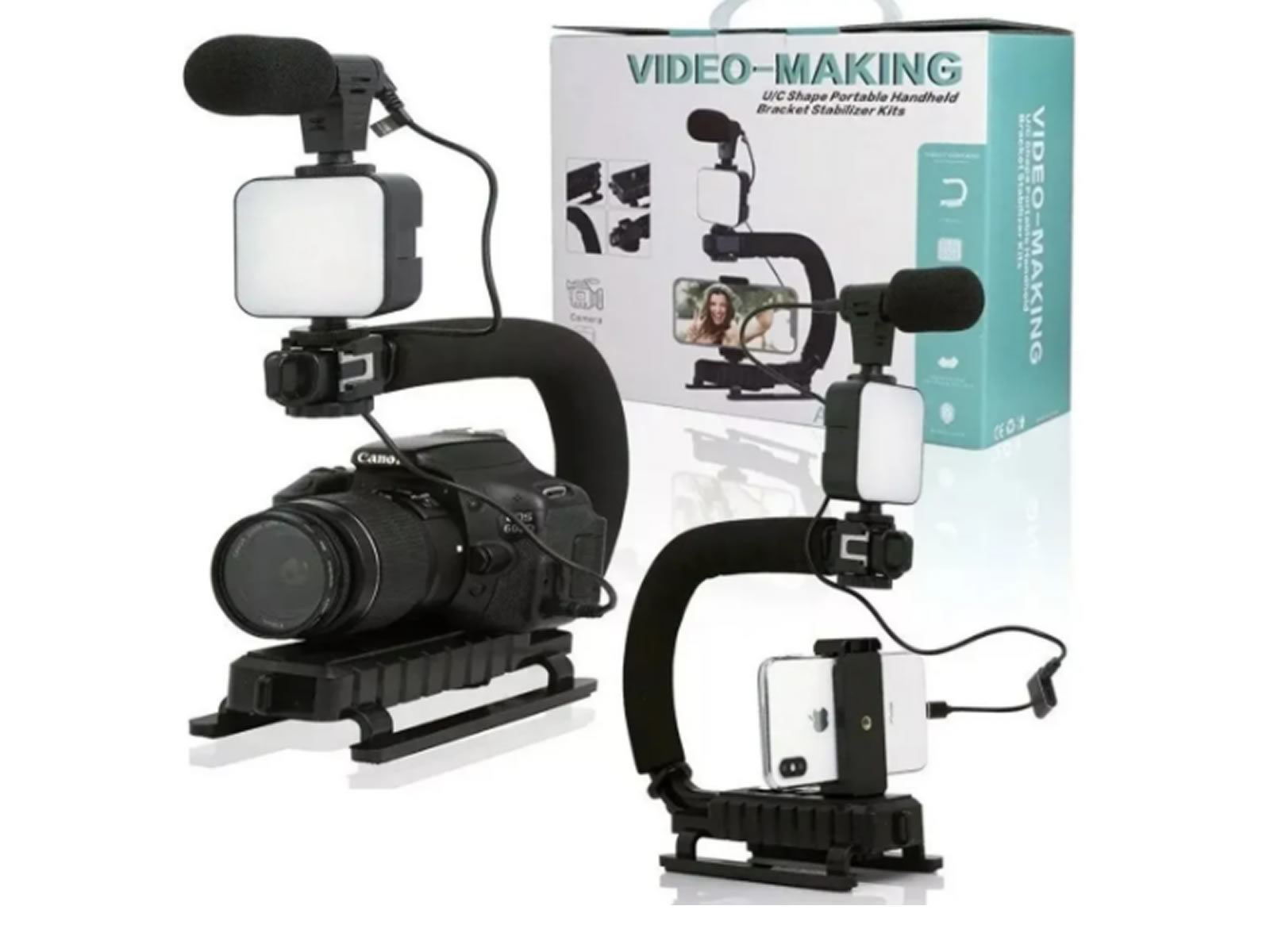 Kit Estabilizador De Cámara Teléfono Grabación Forma U Vídeo