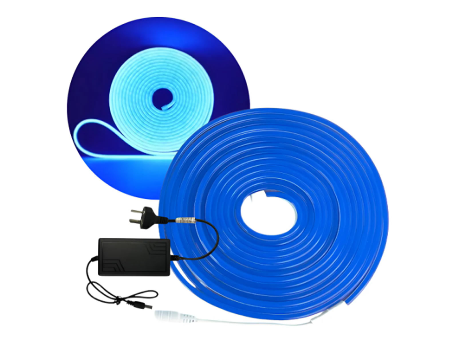 Neon Flex 5 metros azul C/FUENTE