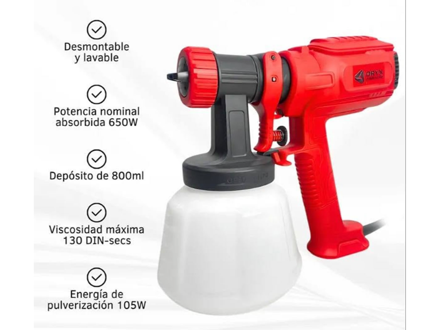 Pistola Pintura 650 w