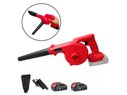 Sopladora 2 En 1 Aspirador Inalámbrica C/ 2 Baterías 21v Pro