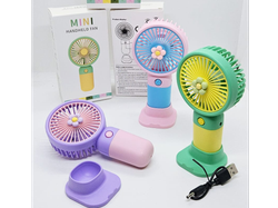 Mini ventilador Diseño flores usb recargable