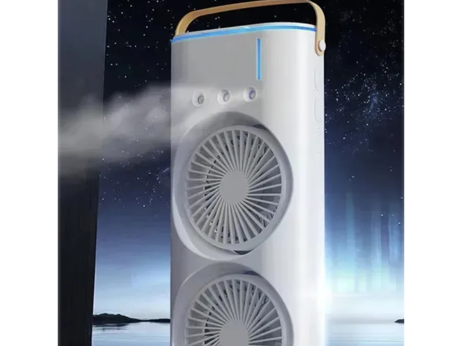 Mini climatizador de aire con hielo doble