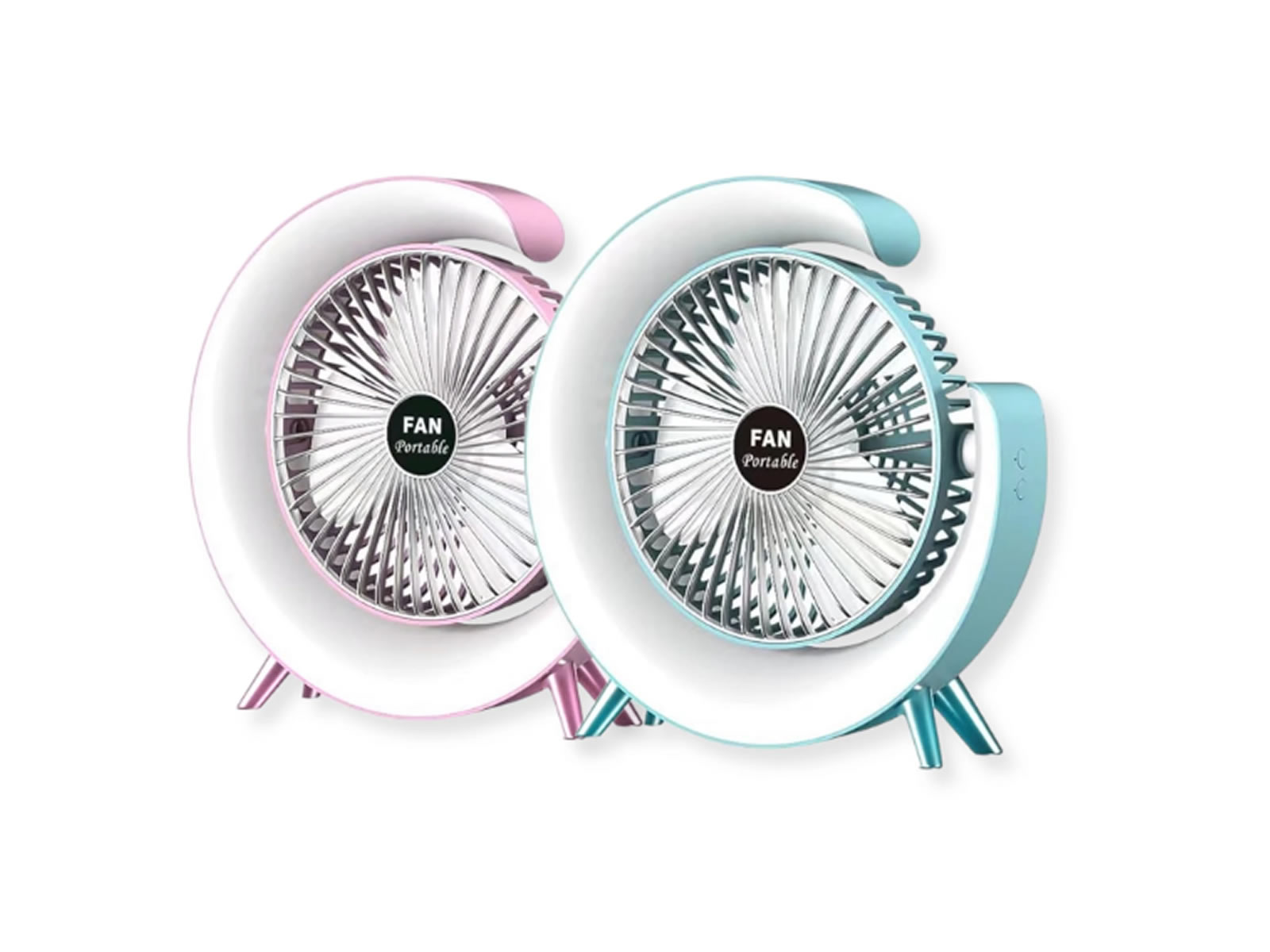 Ventilador G 3 velocidades recargable Luz RGB