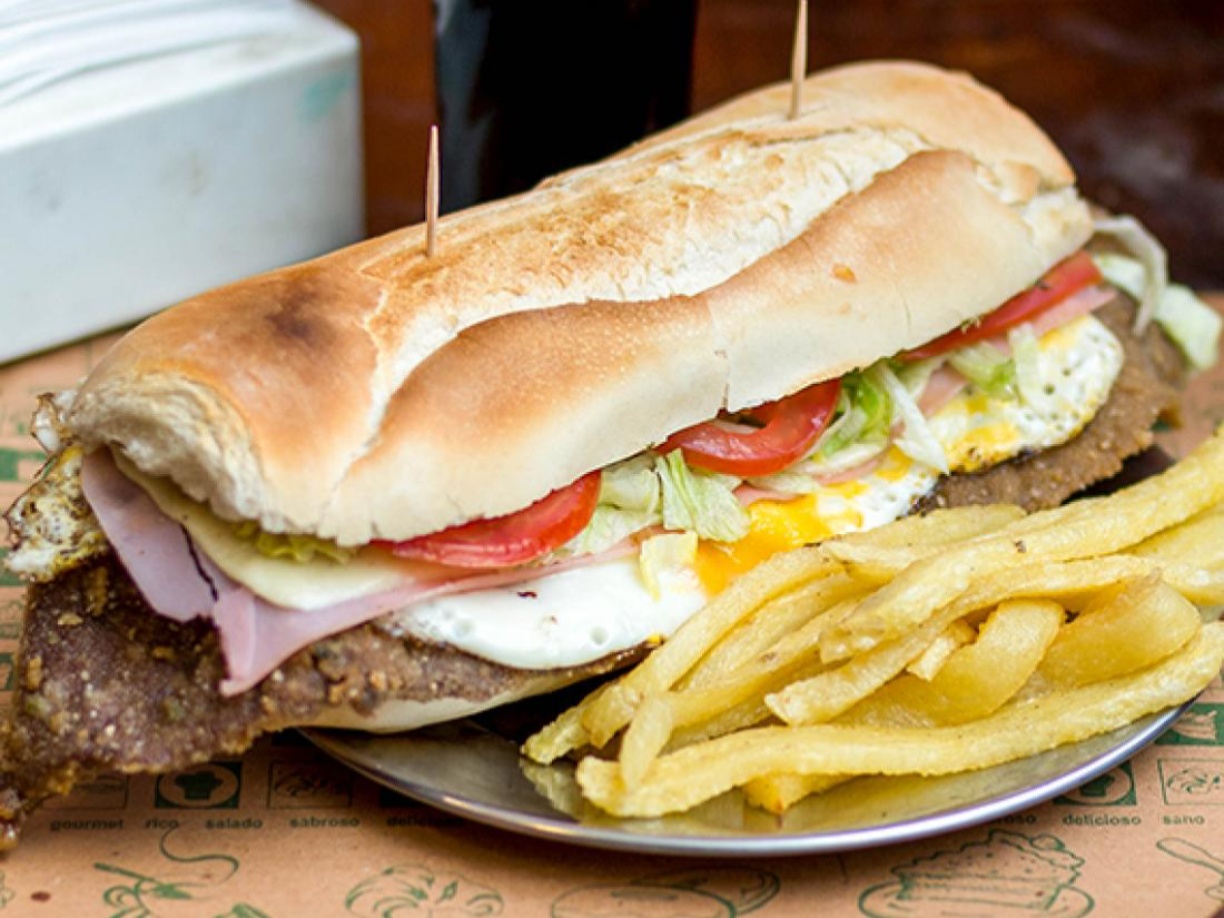 Sanguche de milanesa especial de El cristo Viandas