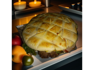 HAMB. EXTRA GRANDE COMÚN C/PORC. DE PAPAS de EL PELICANO