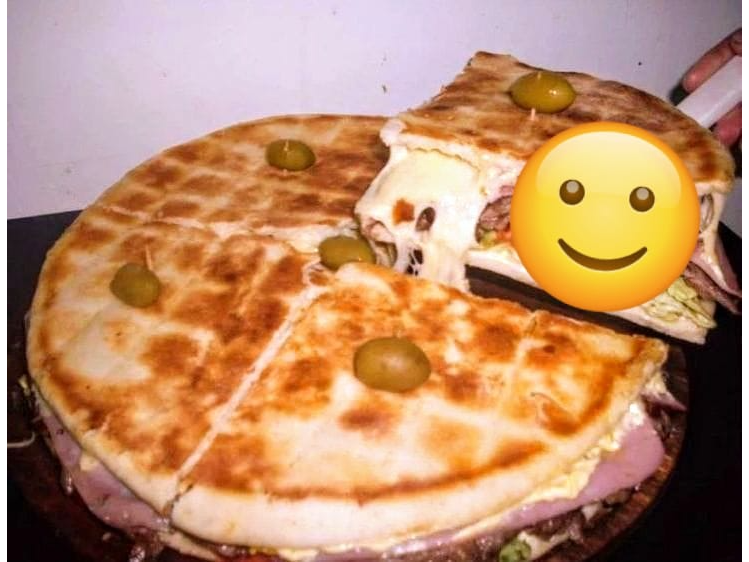 LOMO PIZZA COMUN + P/ DE PAPAS