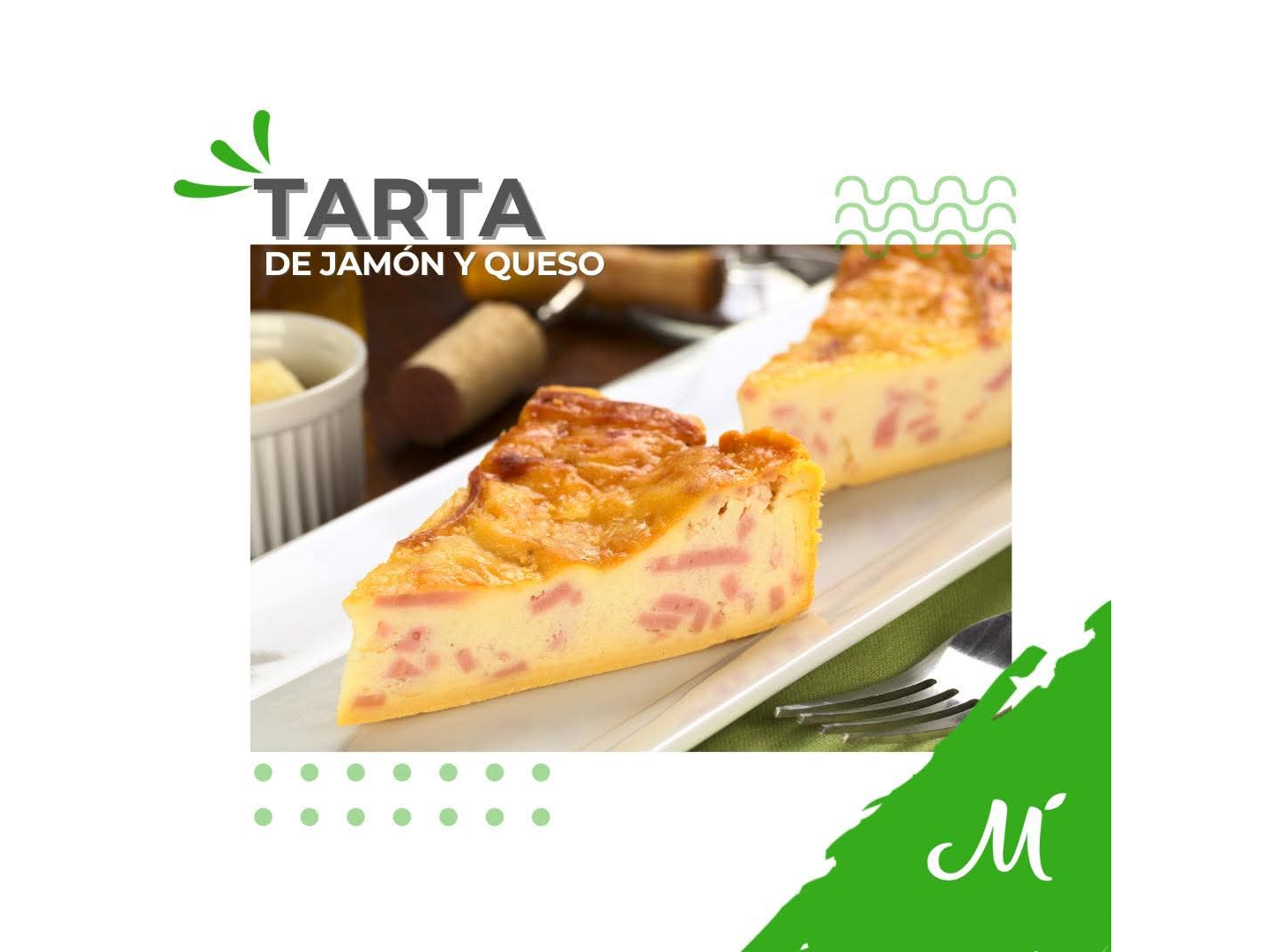 TARTA DE JAMÓN Y QUESO