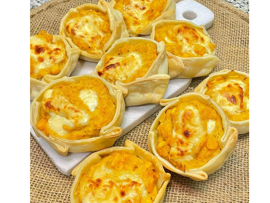 Canastitas Rellenas con Calabaza , Ricota y nuez
