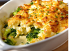 Pastel de Brócolis Coliflor con salsa blanca al Roquefort 10/3