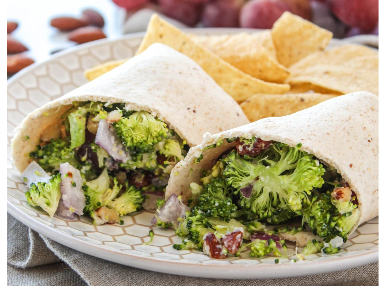 Wrap de Brócoli y Muzzarella