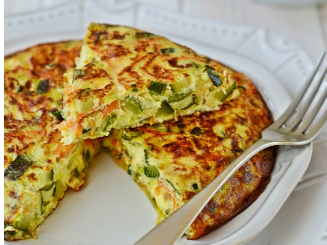 Tortilla de Zuquini y Zanahoria