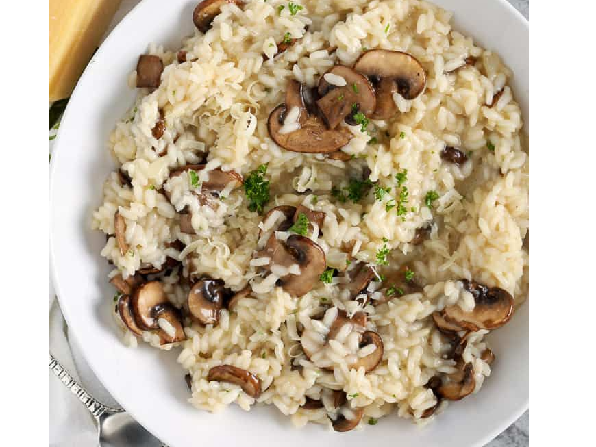 Risotto Cremoso con Champiñones